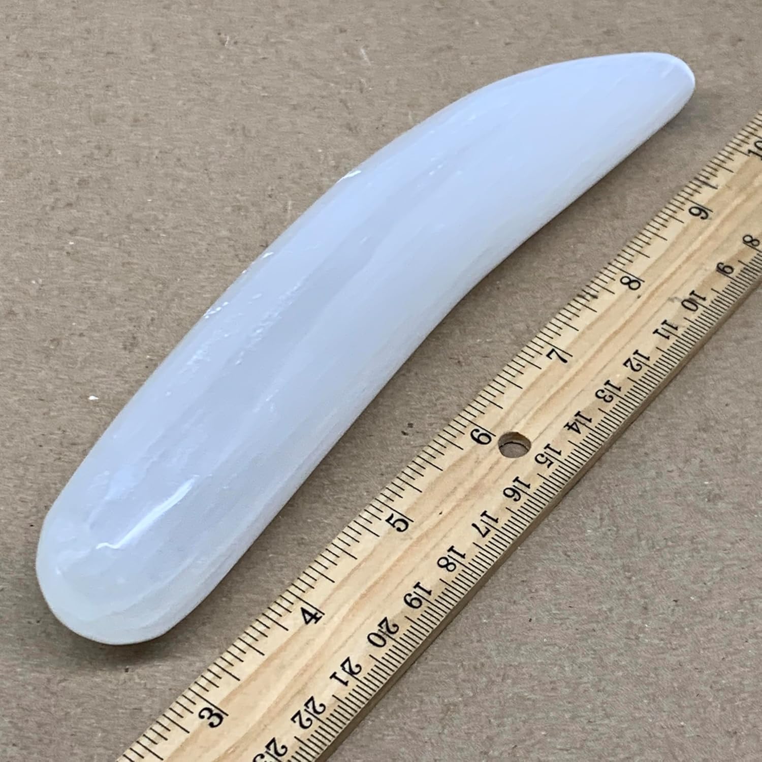 Natural Solid Selenite Crystal Wand Polished