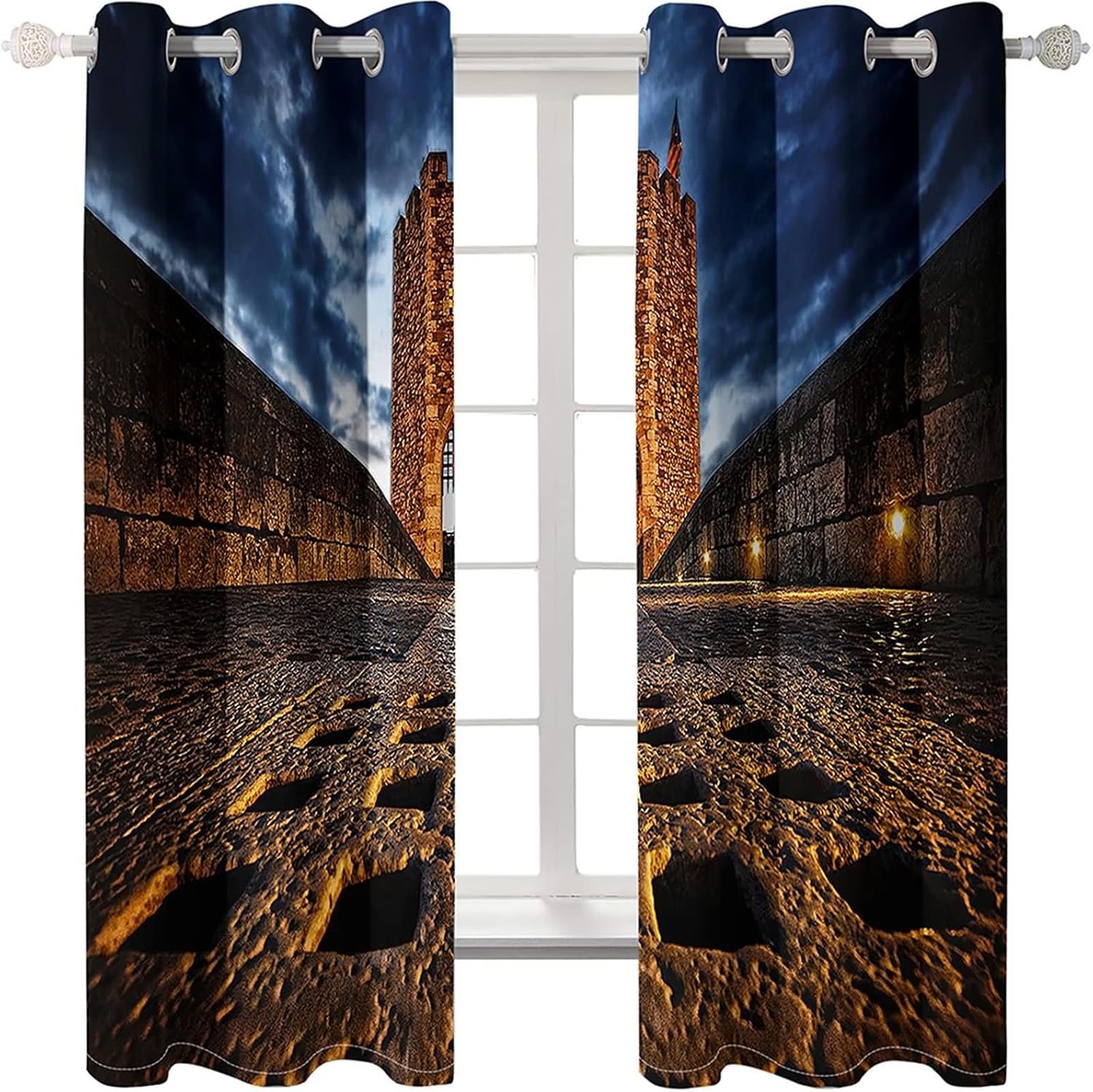 Homxi 2 Piece Blackout Curtains for Bedroom with Grommets