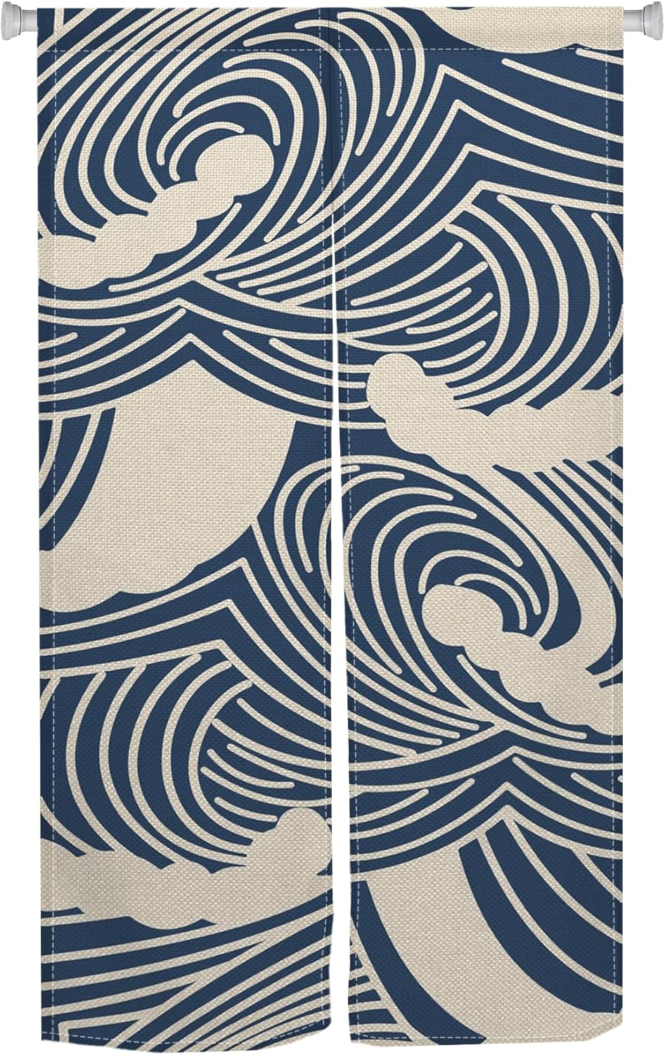 Japanese Noren Door Curtain Panel 34x48 Inches