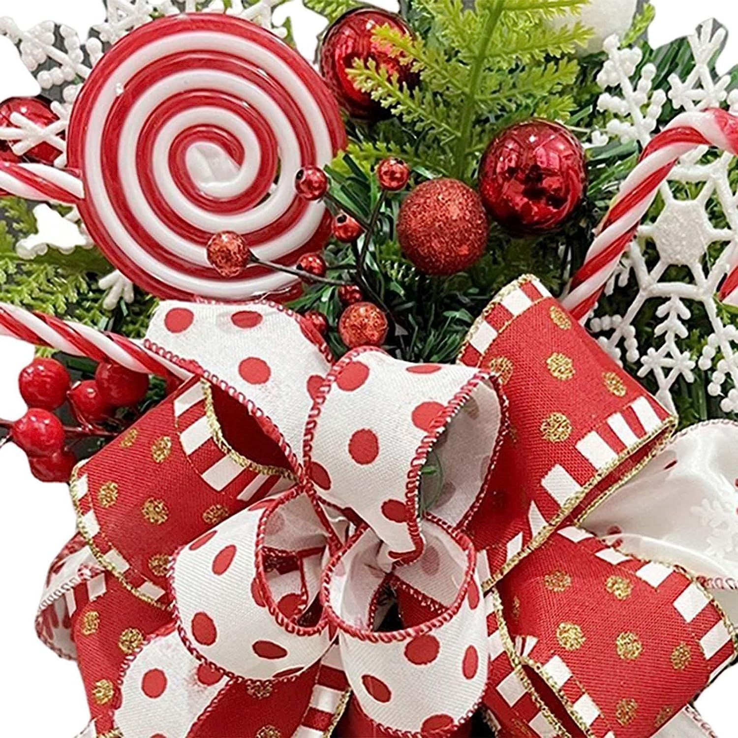 FRECI Teardrop Wreath Green Leaves Holiday Decor