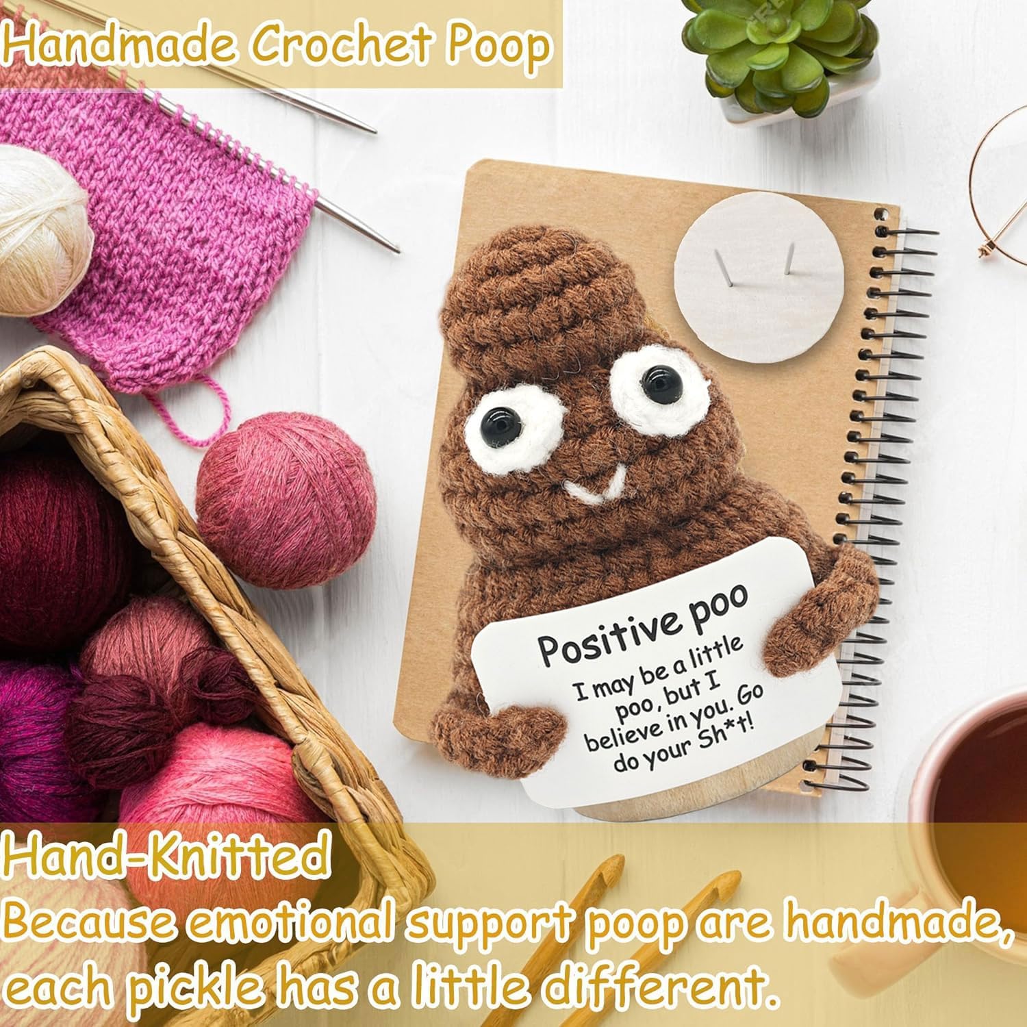 Handmade Mini Funny Emotional Support Pickle Ornament