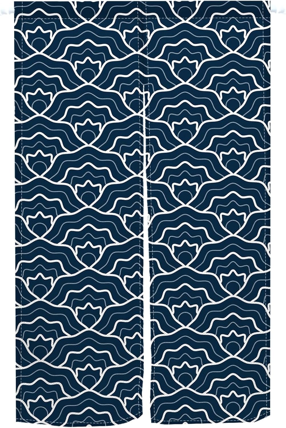Traditional Japanese Noren Door Curtain Royal Blue 34x60
