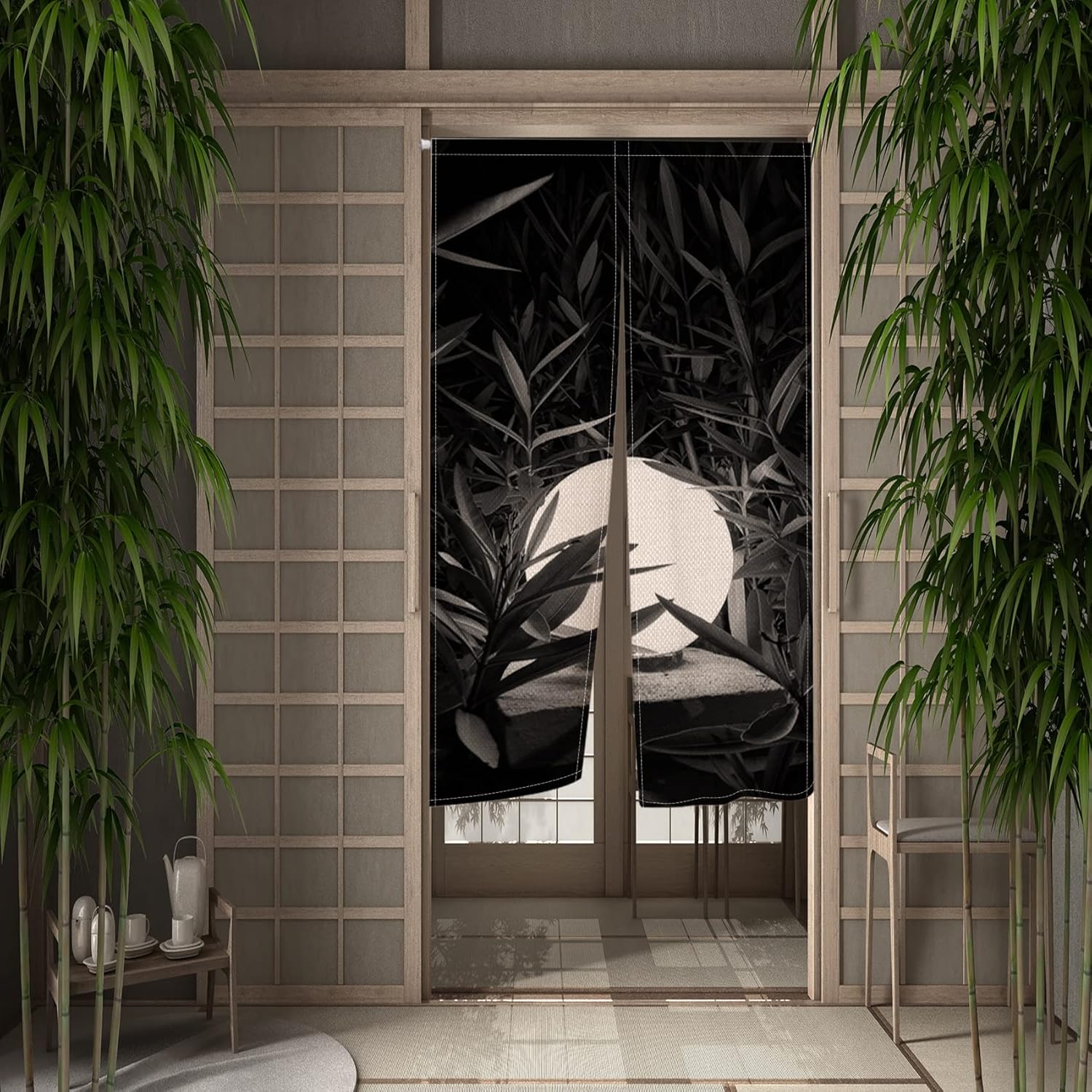 Leowefowa Japanese Noren Curtain Panel 335 x 472