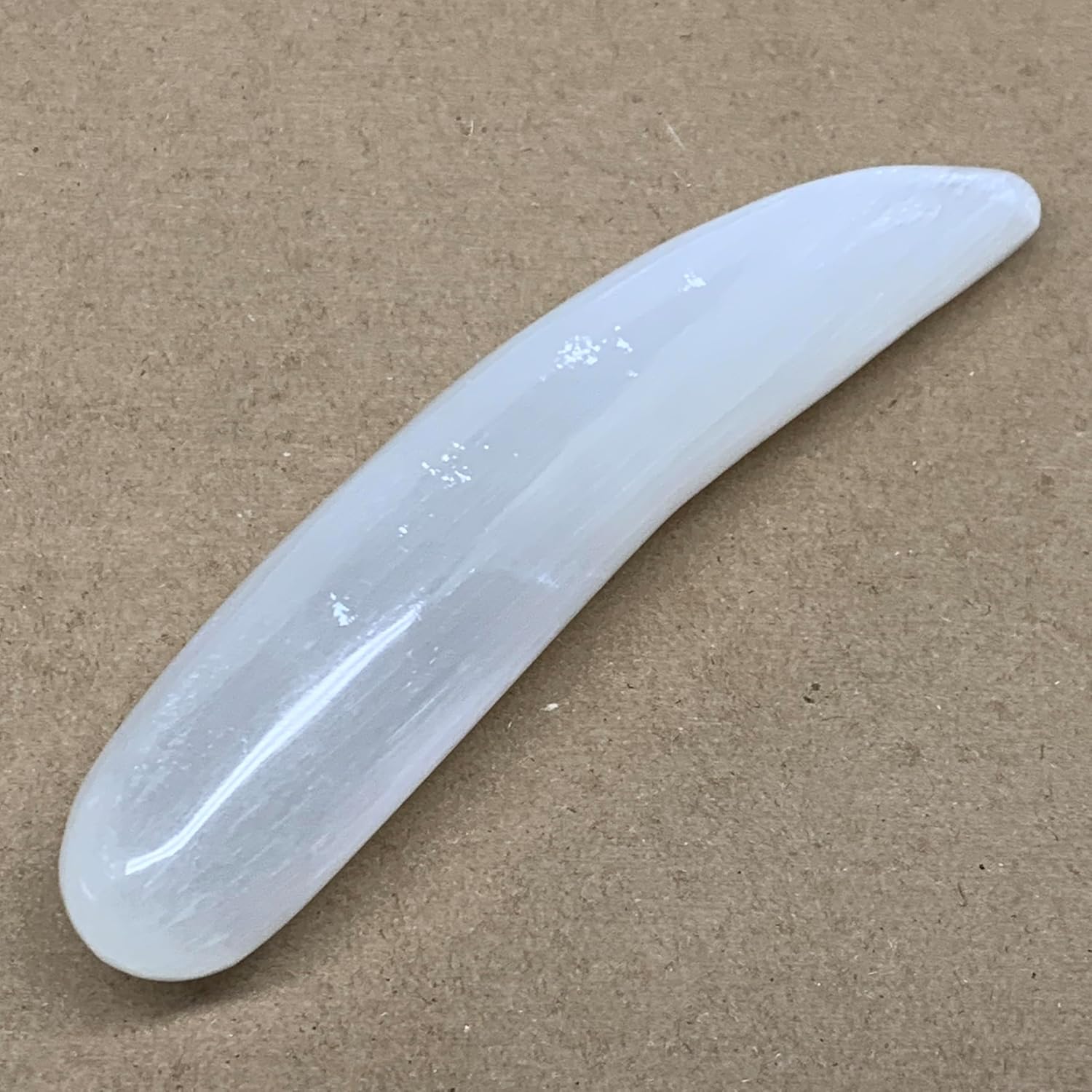 Natural Selenite Crystal Wand Polished 7x14 063 Lbs B36495