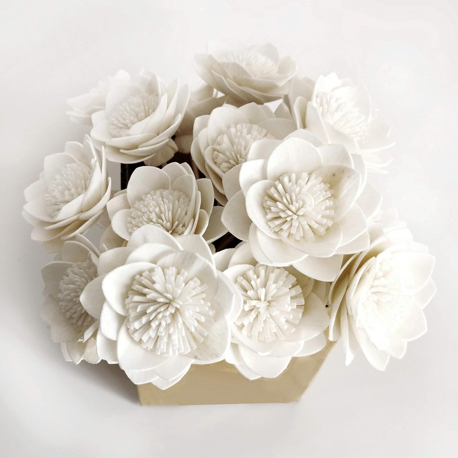 Decorative Dahlia 2 Inch Sola Flower Diffuser Set of 10
