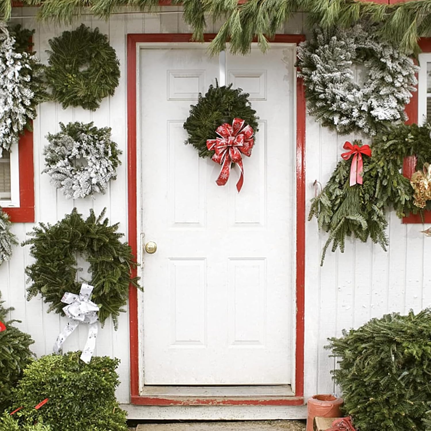 4 PCS Wreath Holder for Cemetery Front Door