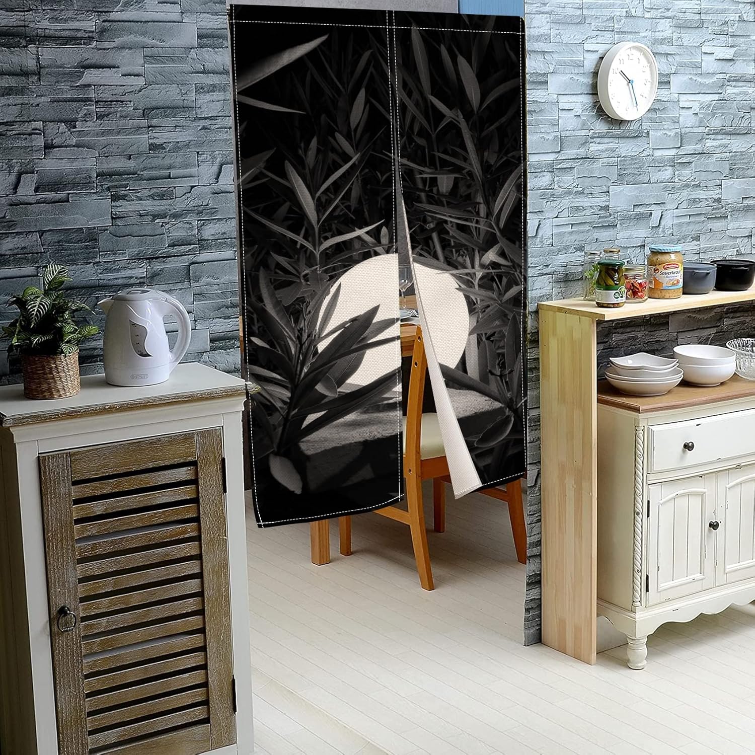 Leowefowa Japanese Noren Curtain Panel 335 x 472