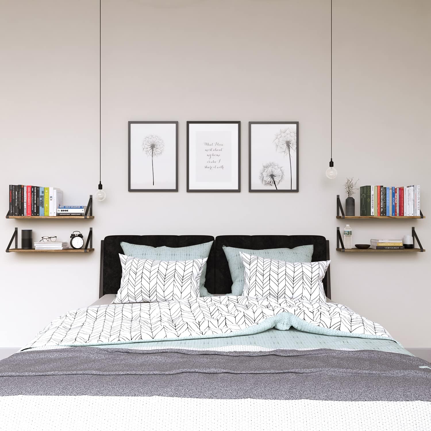 Wallniture Bora Floating Shelves 24x6 Set of 4