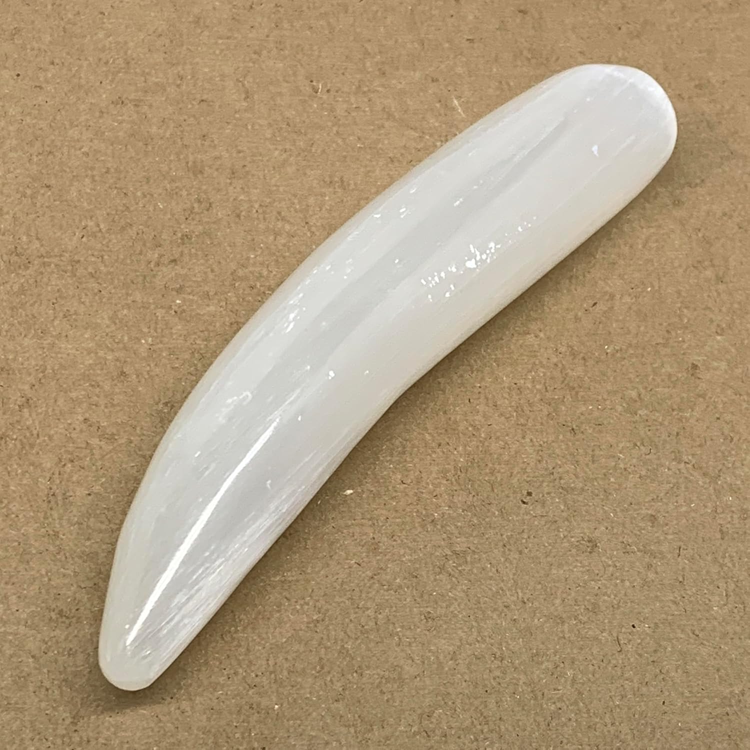 Natural Selenite Crystal Wand Polished 7x14 063 Lbs B36495