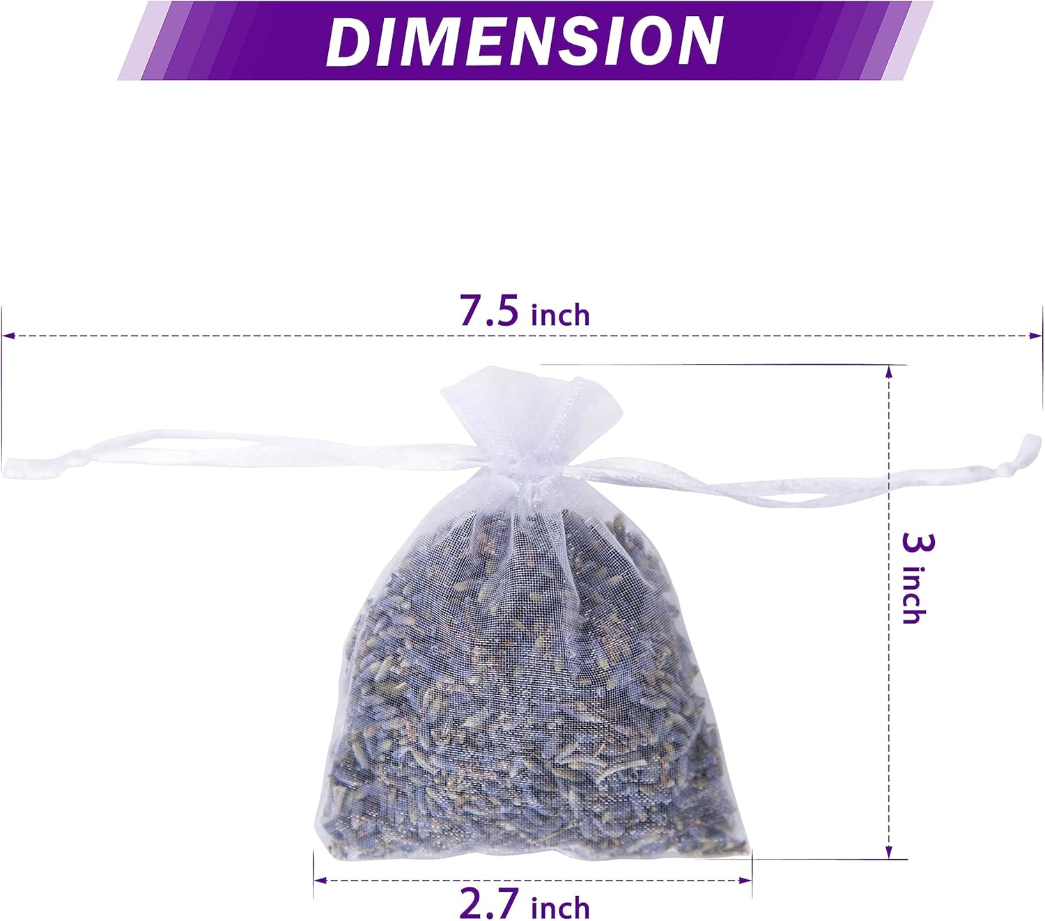 French Lavender Sachets Set of 24 for Closets and Drawers