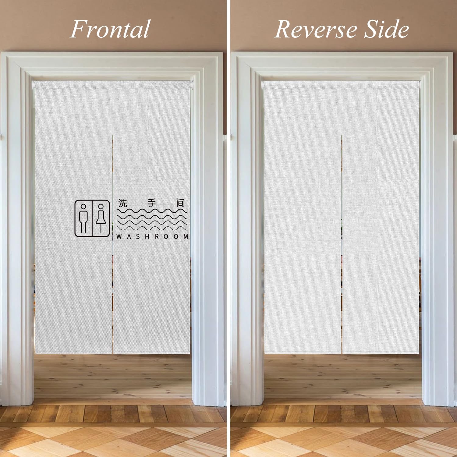 Japanese Noren Door Curtain for Privacy 34x60 Inches