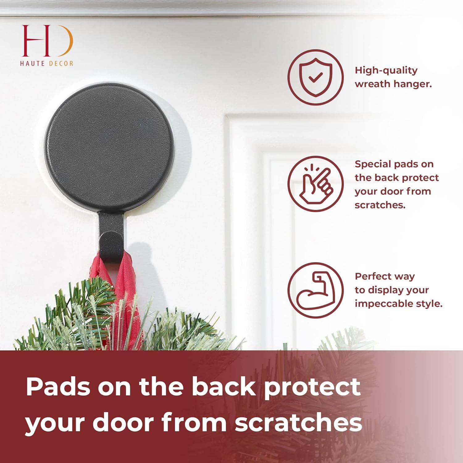 Haute Decor Magnetic Wreath Hanger - 1 Pack