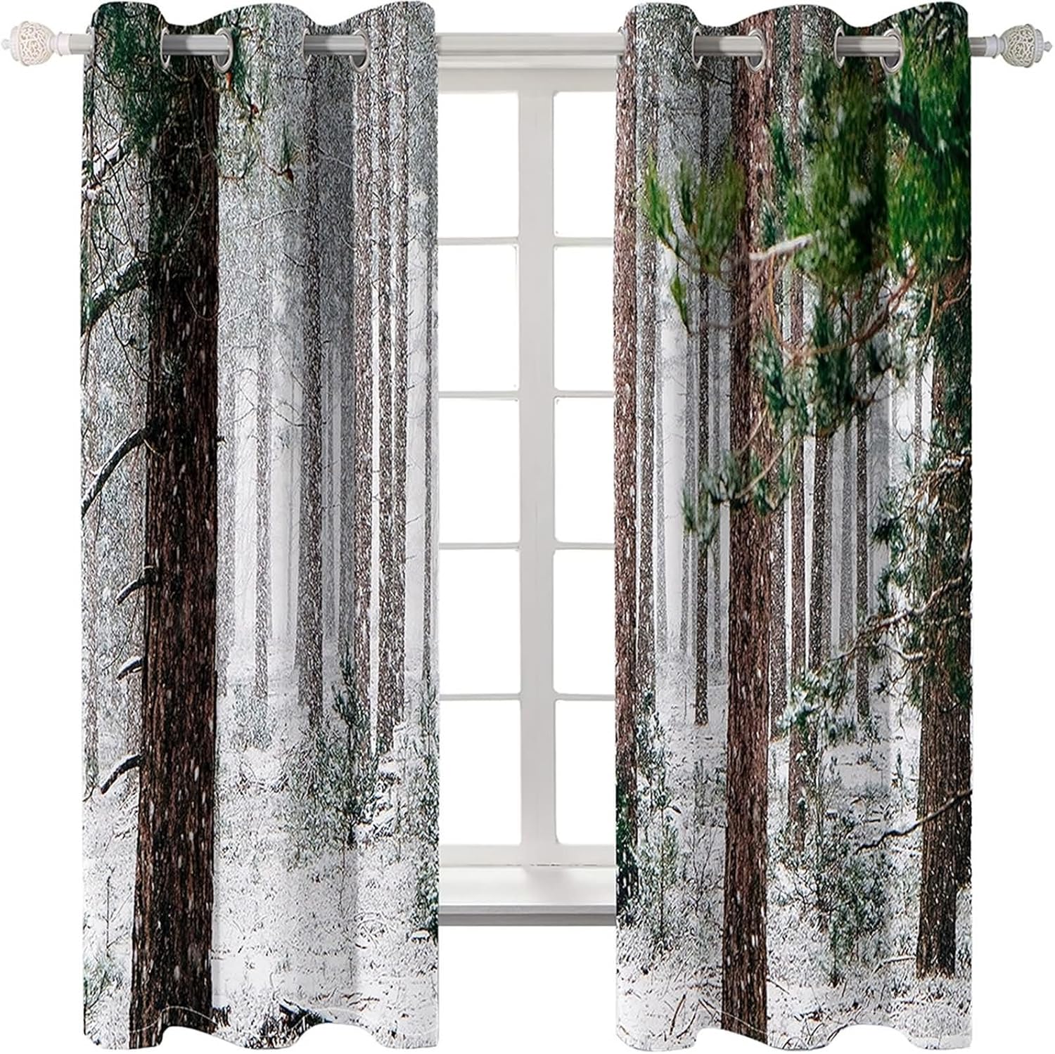 Homxi 2 Panel Blackout Curtains Set