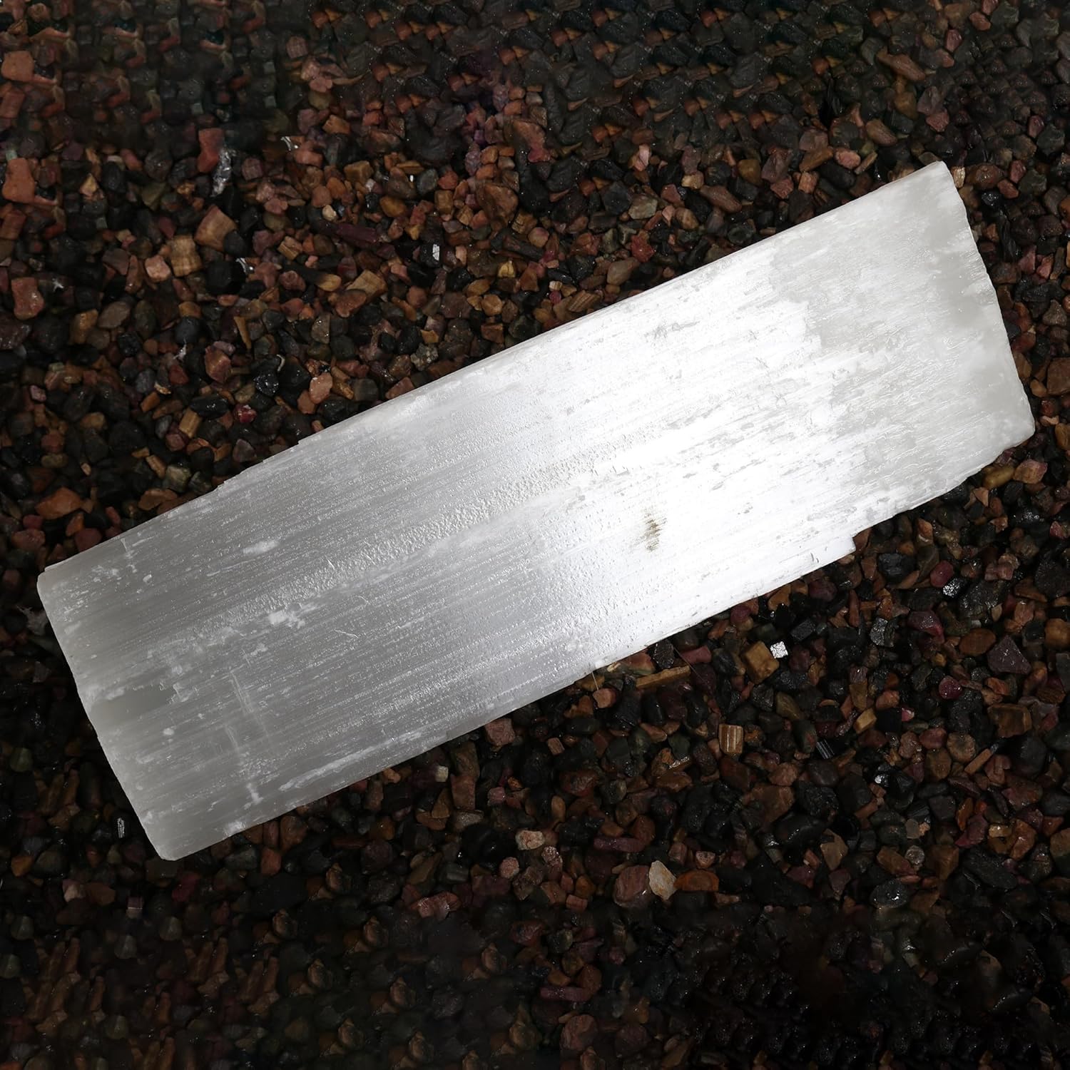 Real-Gems 249 Kg Natural White Selenite Rod Rough Crystal Loose Gemstone