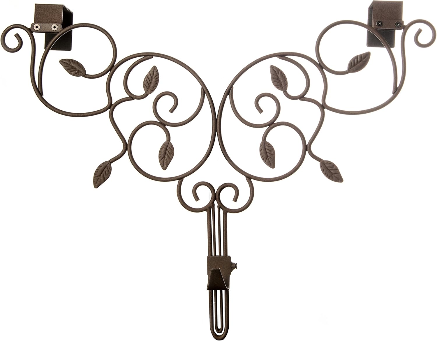 Front Door Wreath Hanger - Ivy Design Brown
