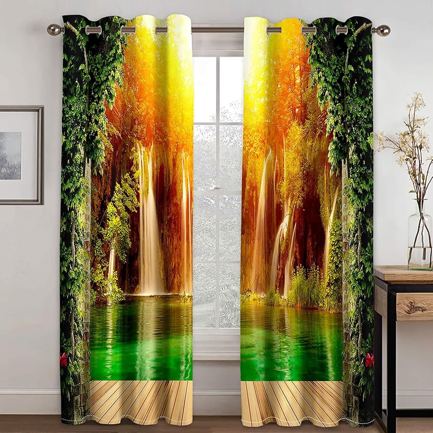 Homxi Blackout Curtains 2 Panels Set 2 x 60W x 90H In