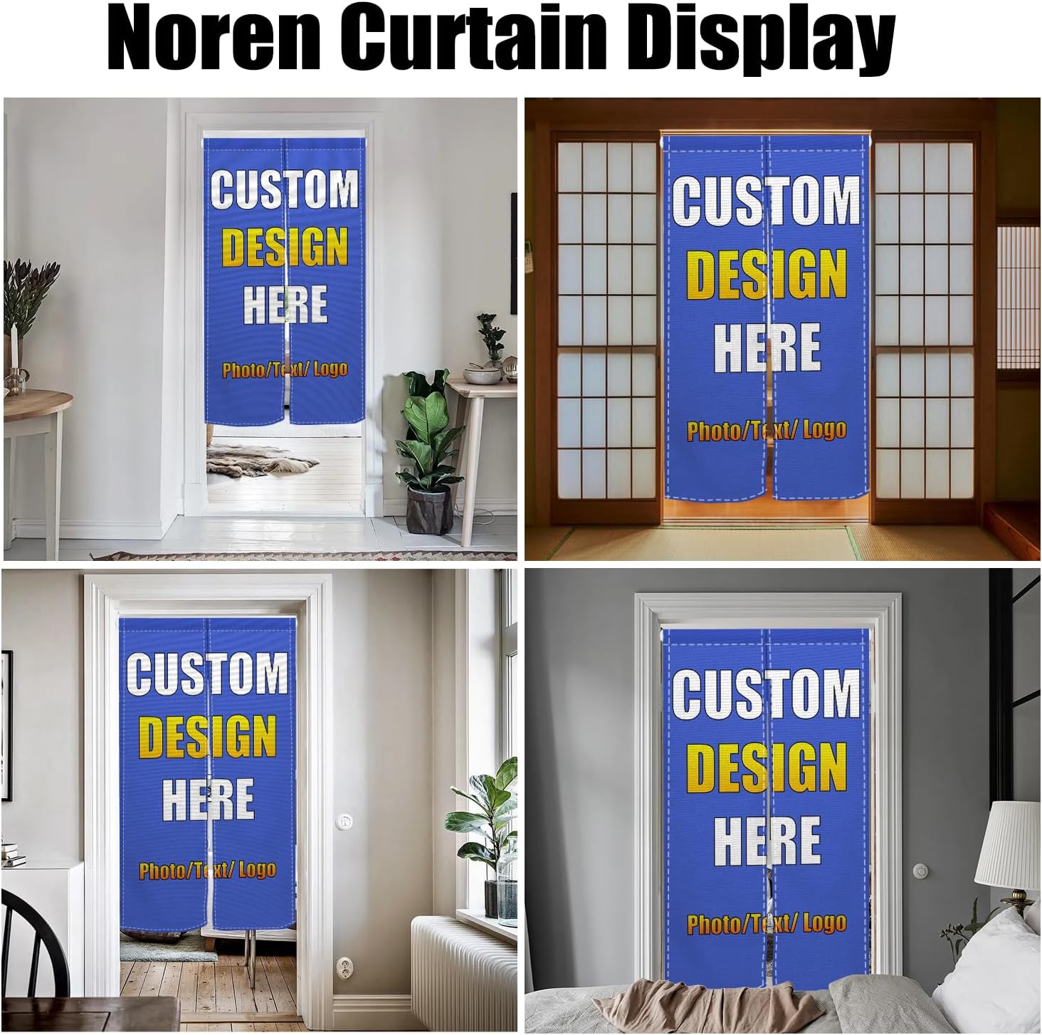 XMJJKUF Custom Noren Curtain Panel 34x48 Inch