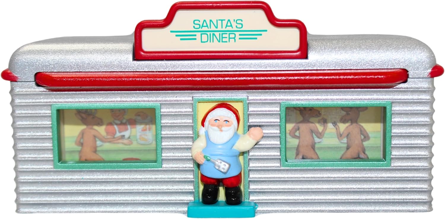 Hallmark Keepsake Ornament Santas Diner Magic Lights 1995