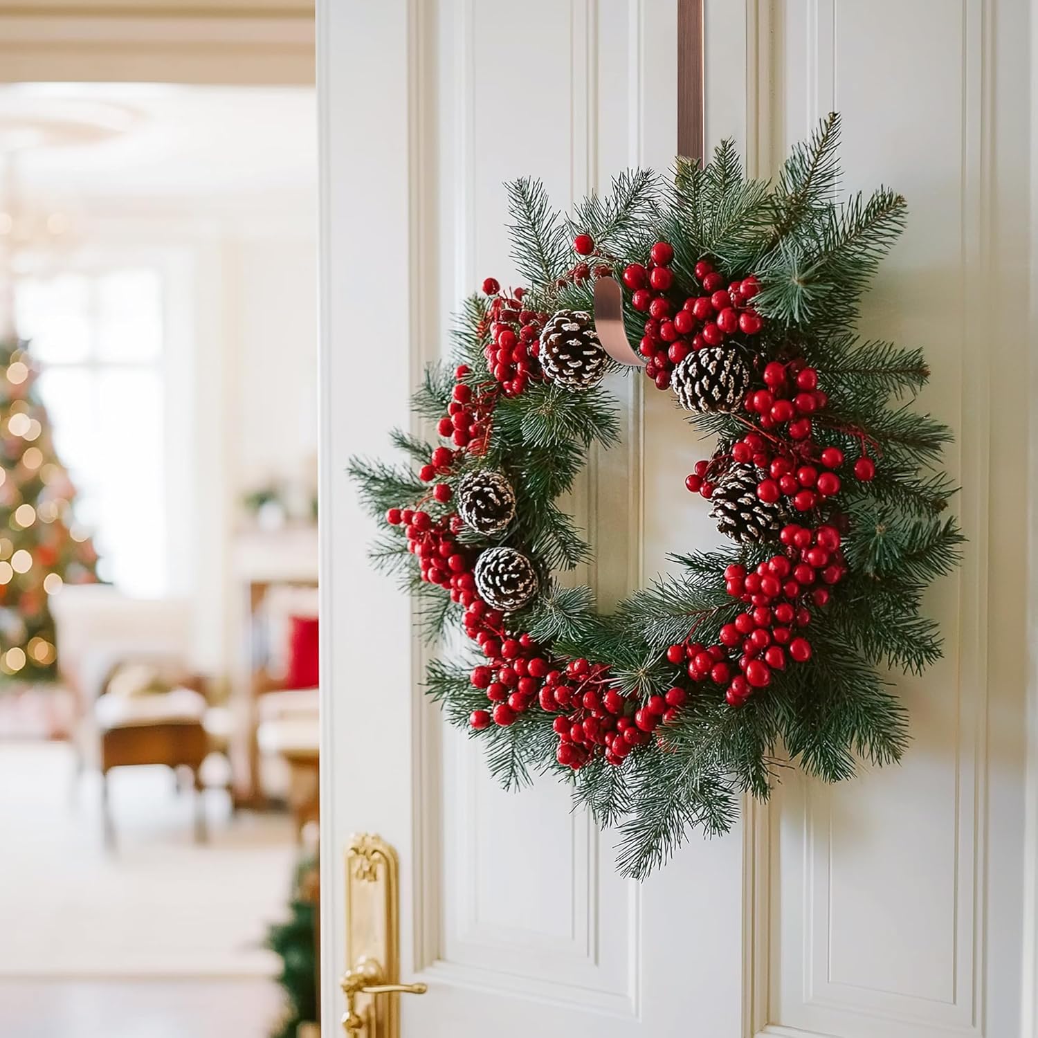 MCFULL 12 Inch Wreath Hangers for Front Door