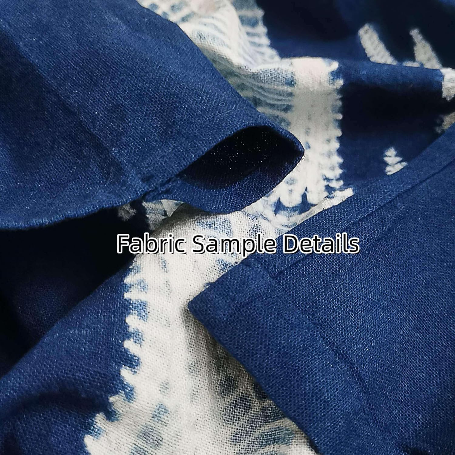 Hand Dyed Japanese Noren Curtain - Lucky Knot Indigo 335x59in