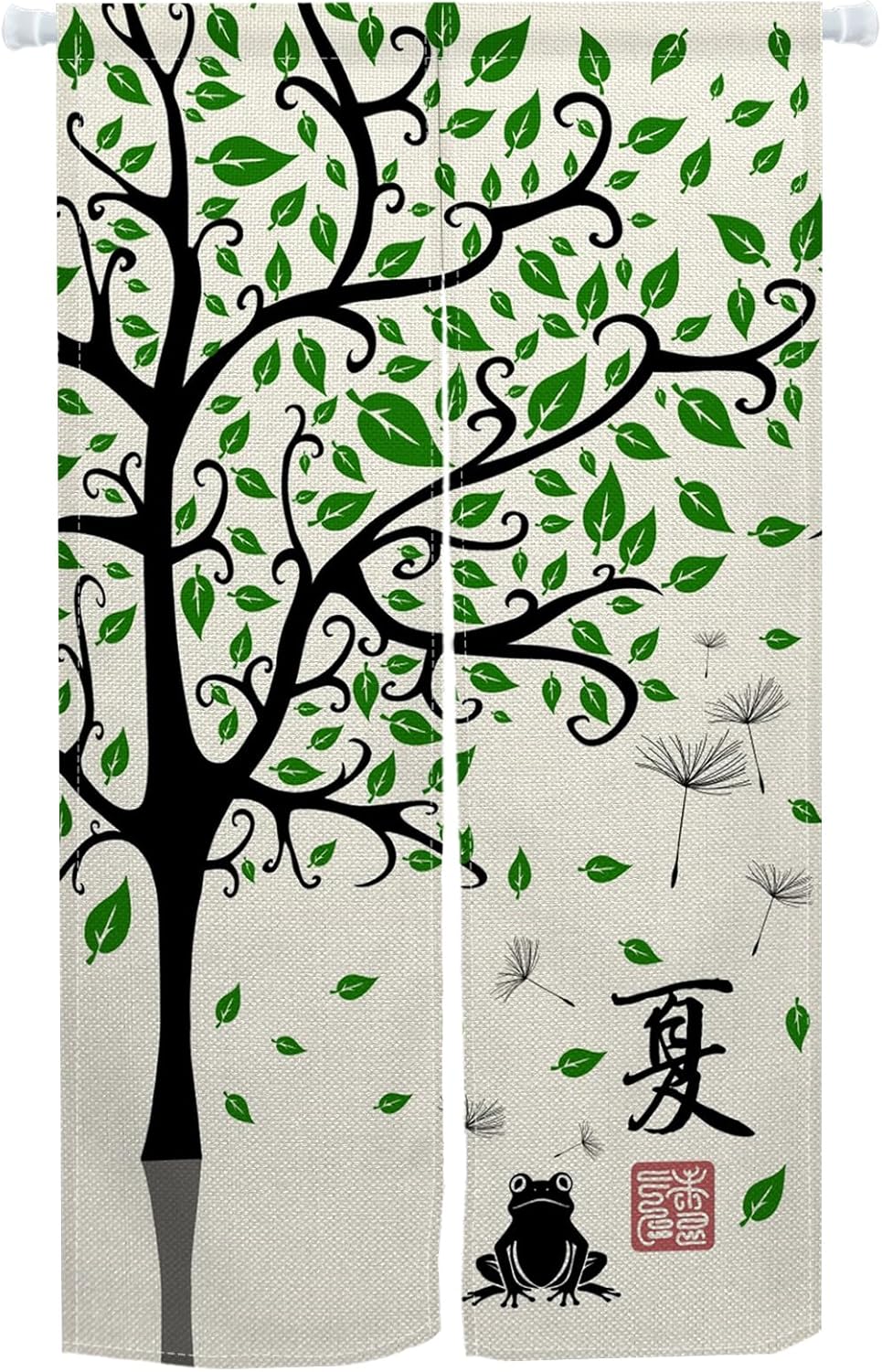 Leowefowa Japanese Noren Door Curtain 335x709