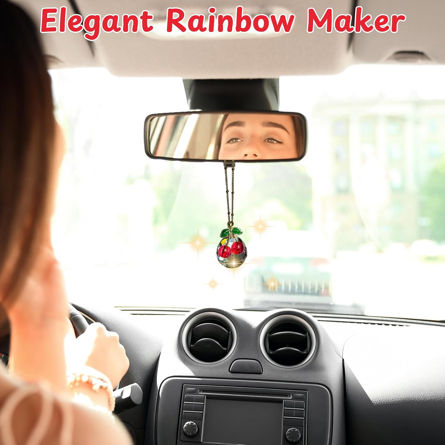 Cute Cherry Rear View Mirror Accessories