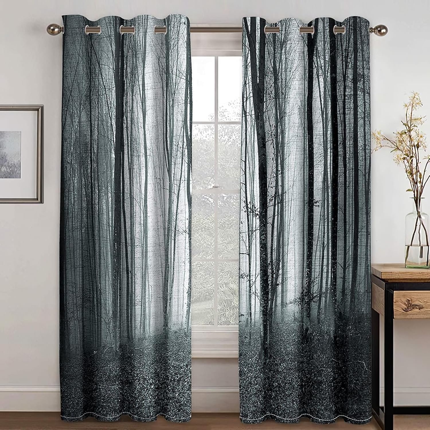 Homxi 2 Panel Blackout Curtain Set for Living Room