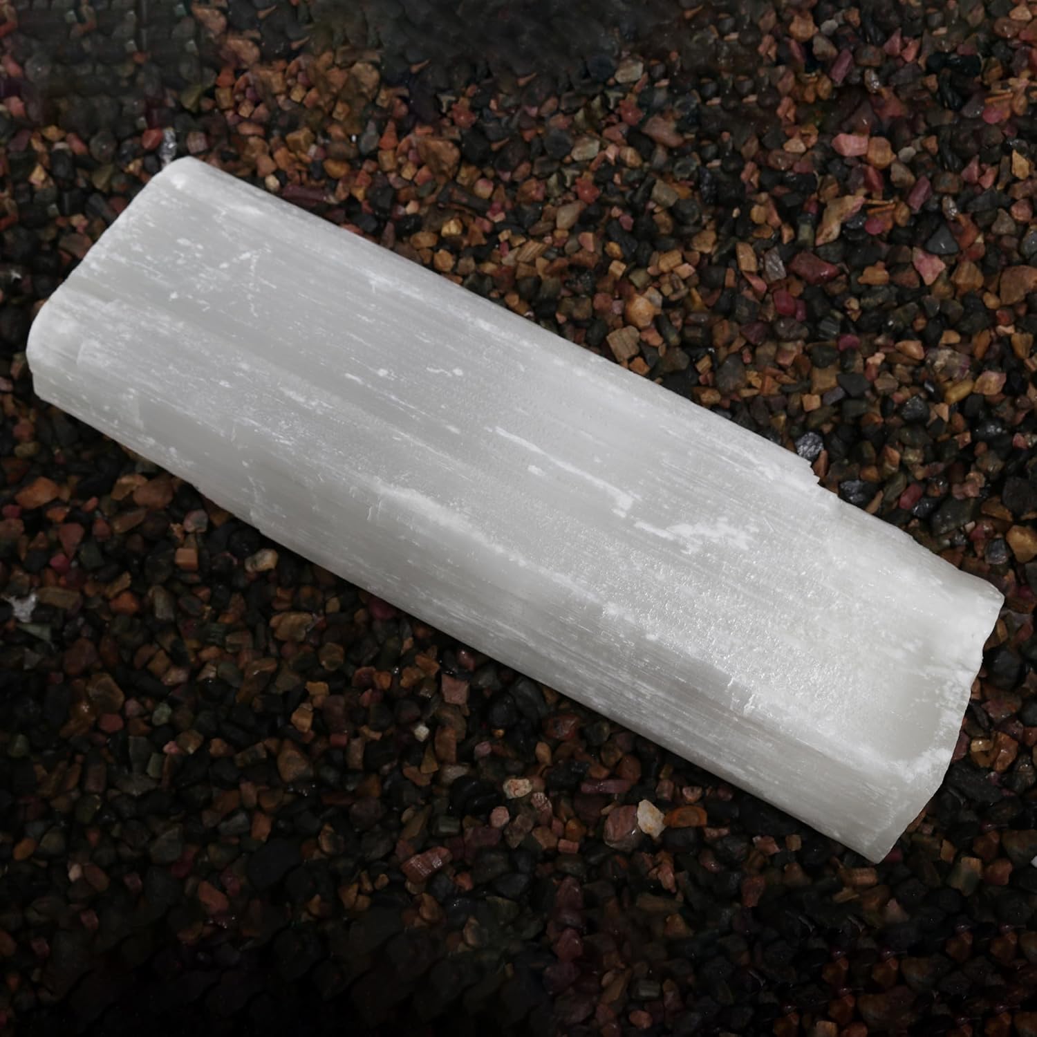 Real-Gems 249 Kg Natural White Selenite Rod Rough Crystal Loose Gemstone