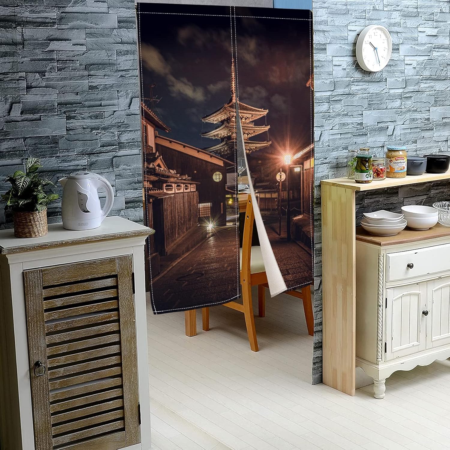 Leowefowa Japanese Noren Door Curtain 34 x 48