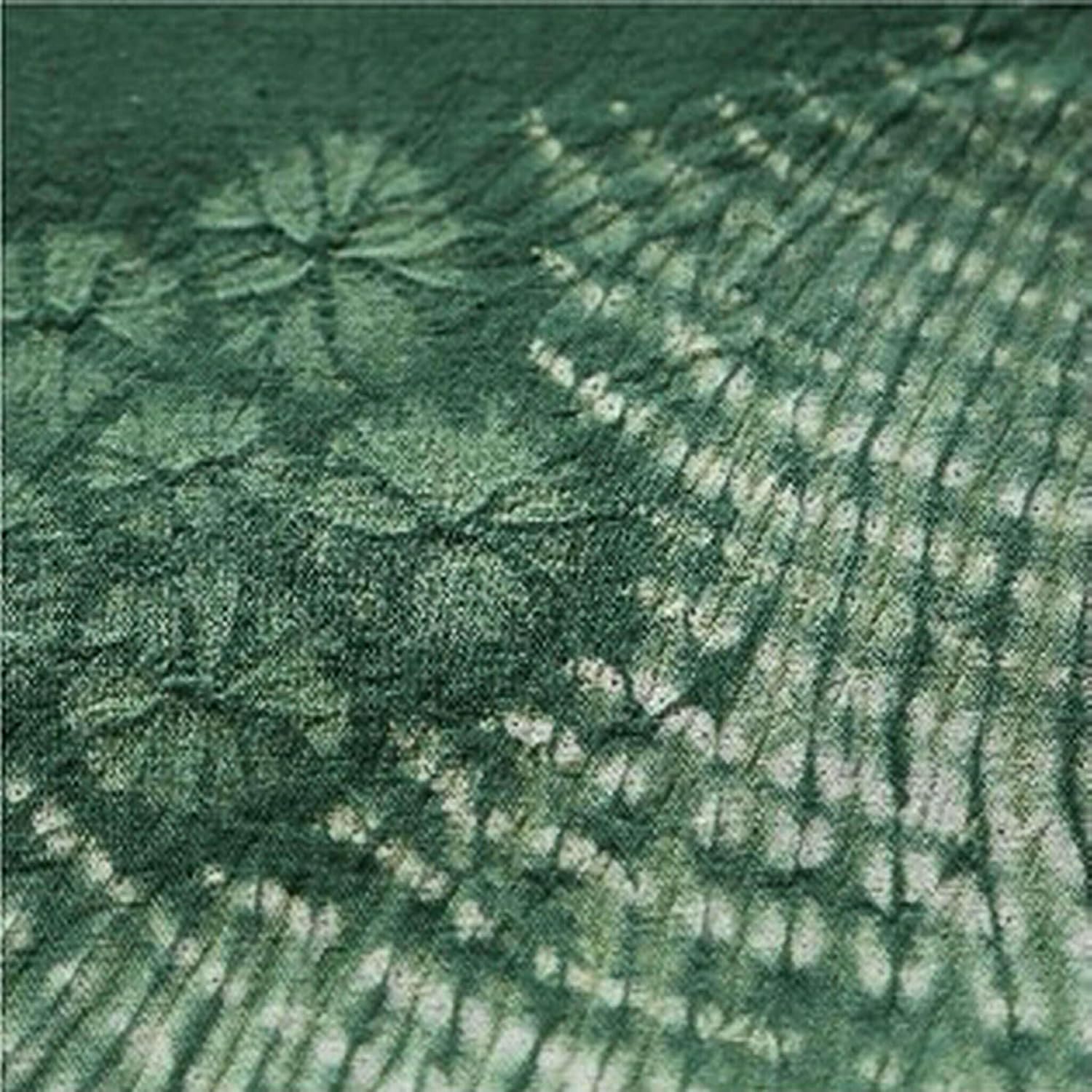 Hand Dyed Noren Japanese Door Curtain in Green 335x59in