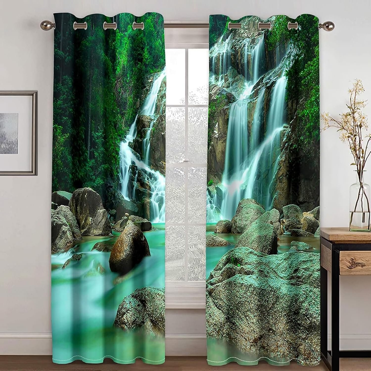 Homxi 2 Panel Blackout Curtains for Dining Room
