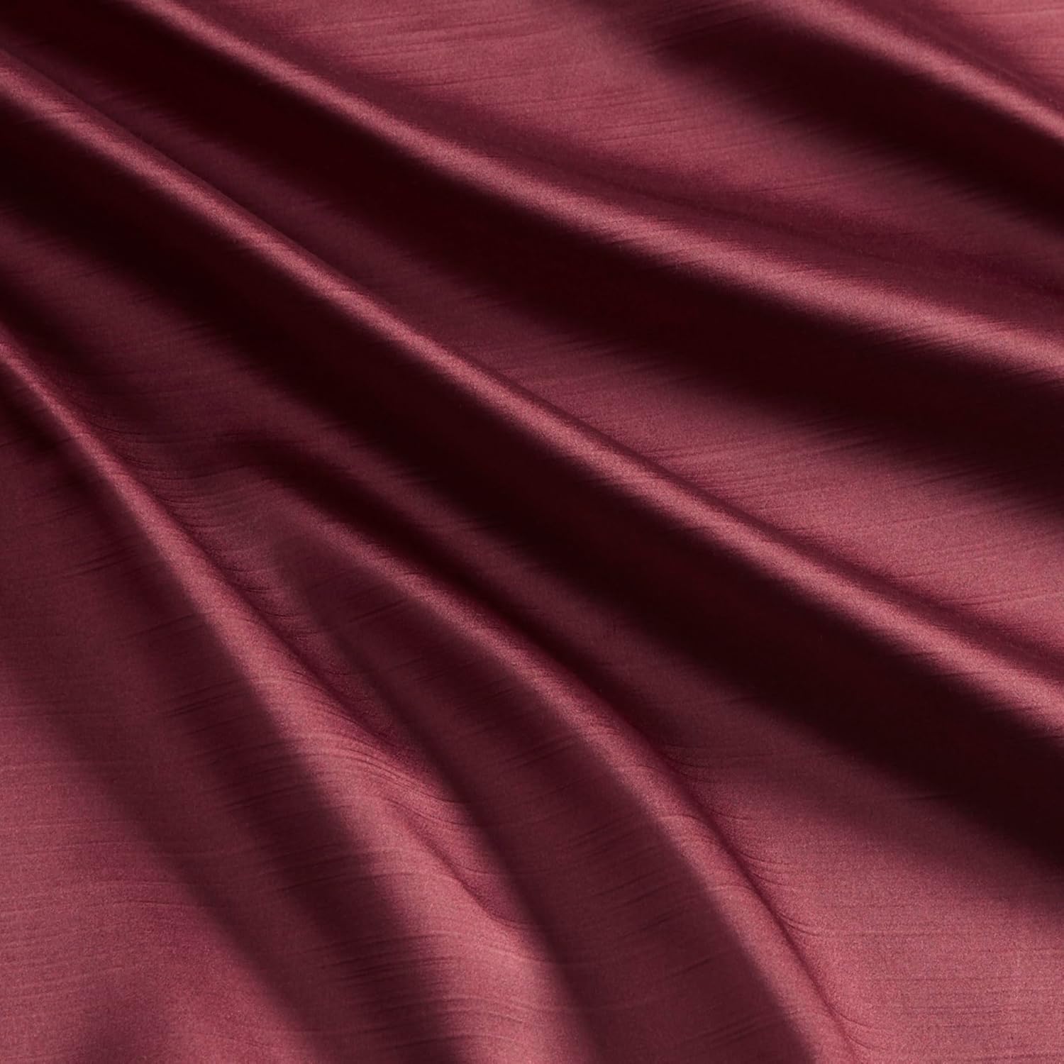 Elegant Burgundy Pleat Curtain Panel with Tieback
