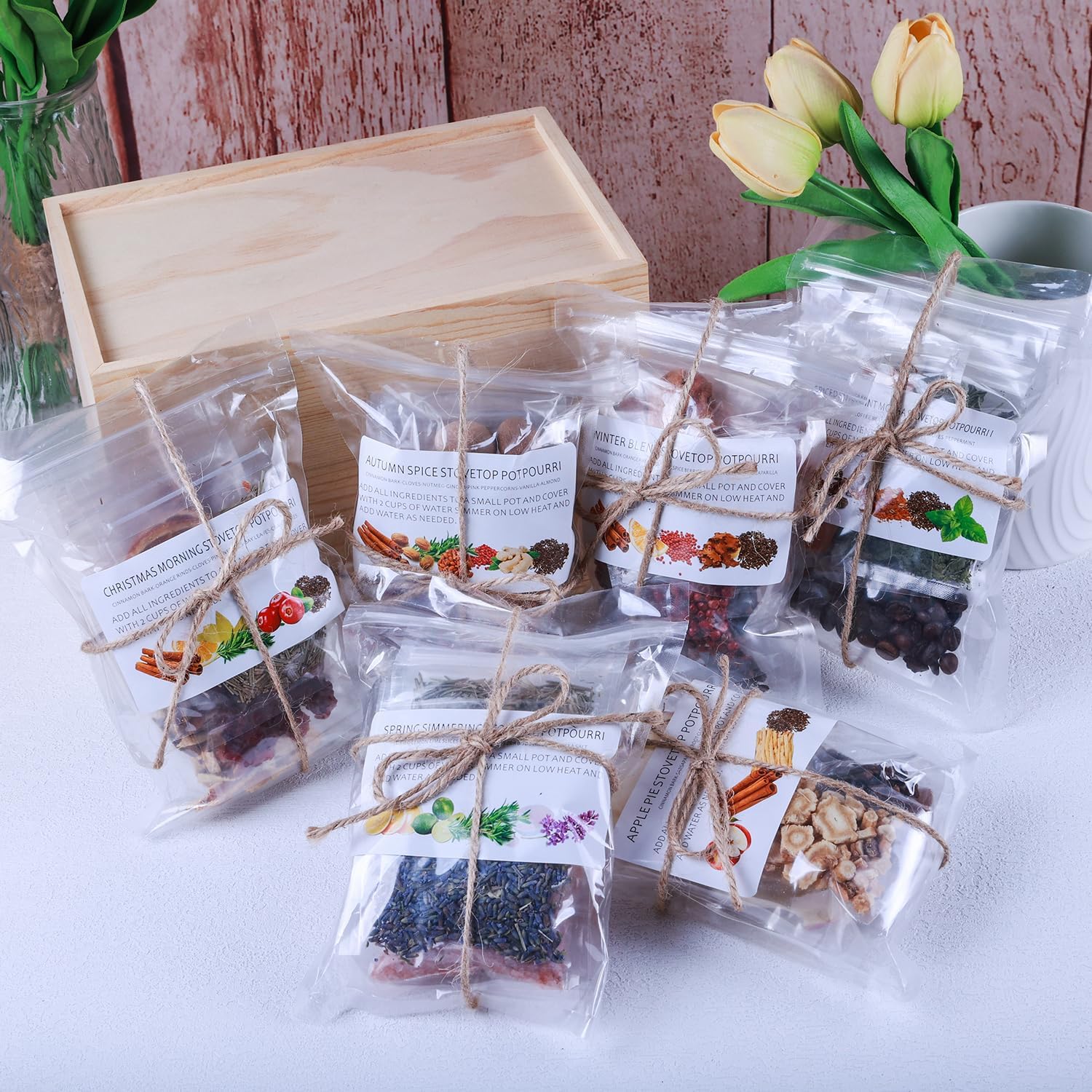 Simmer Potpourri Kit with Six Seasonal Blends