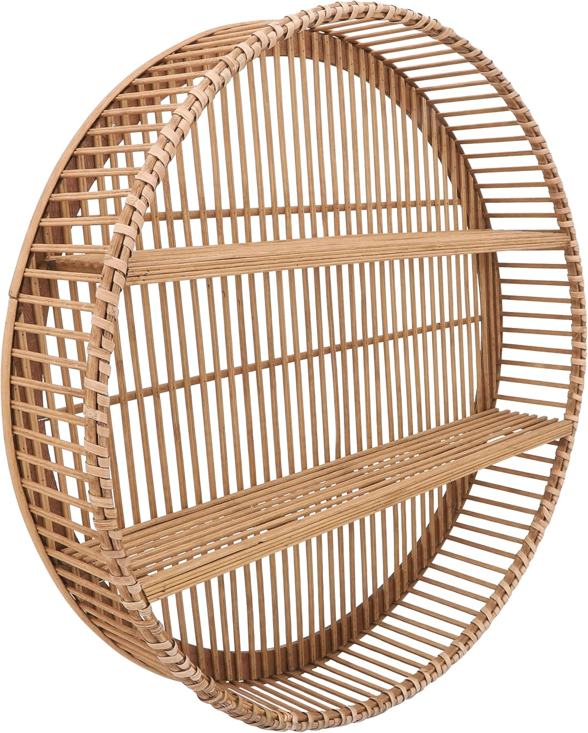 Sagebrook Home Bamboo Wall Shelf - 31 Boho Floating Shelf