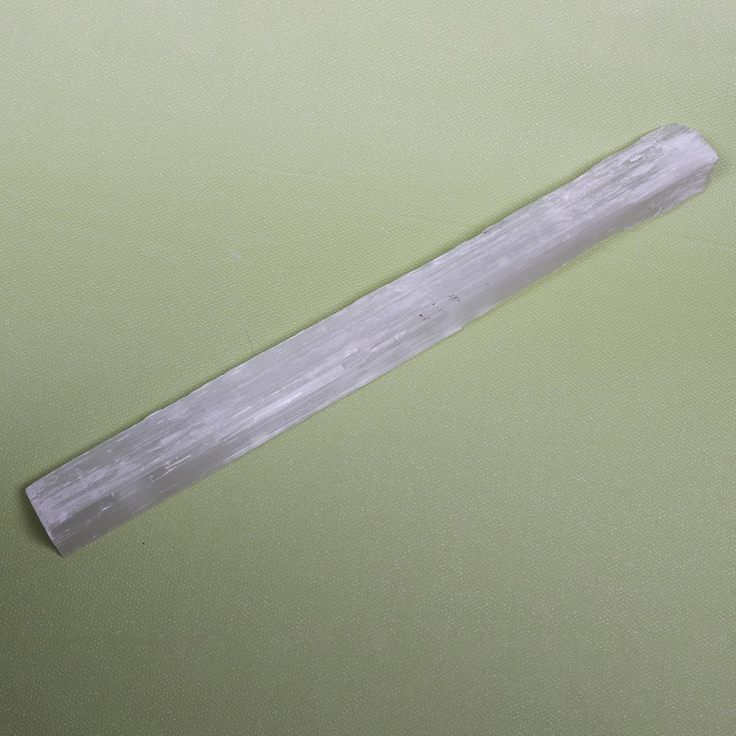 REAL-GEMS Natural White Selenite Rod Healing Crystal 493 Grams