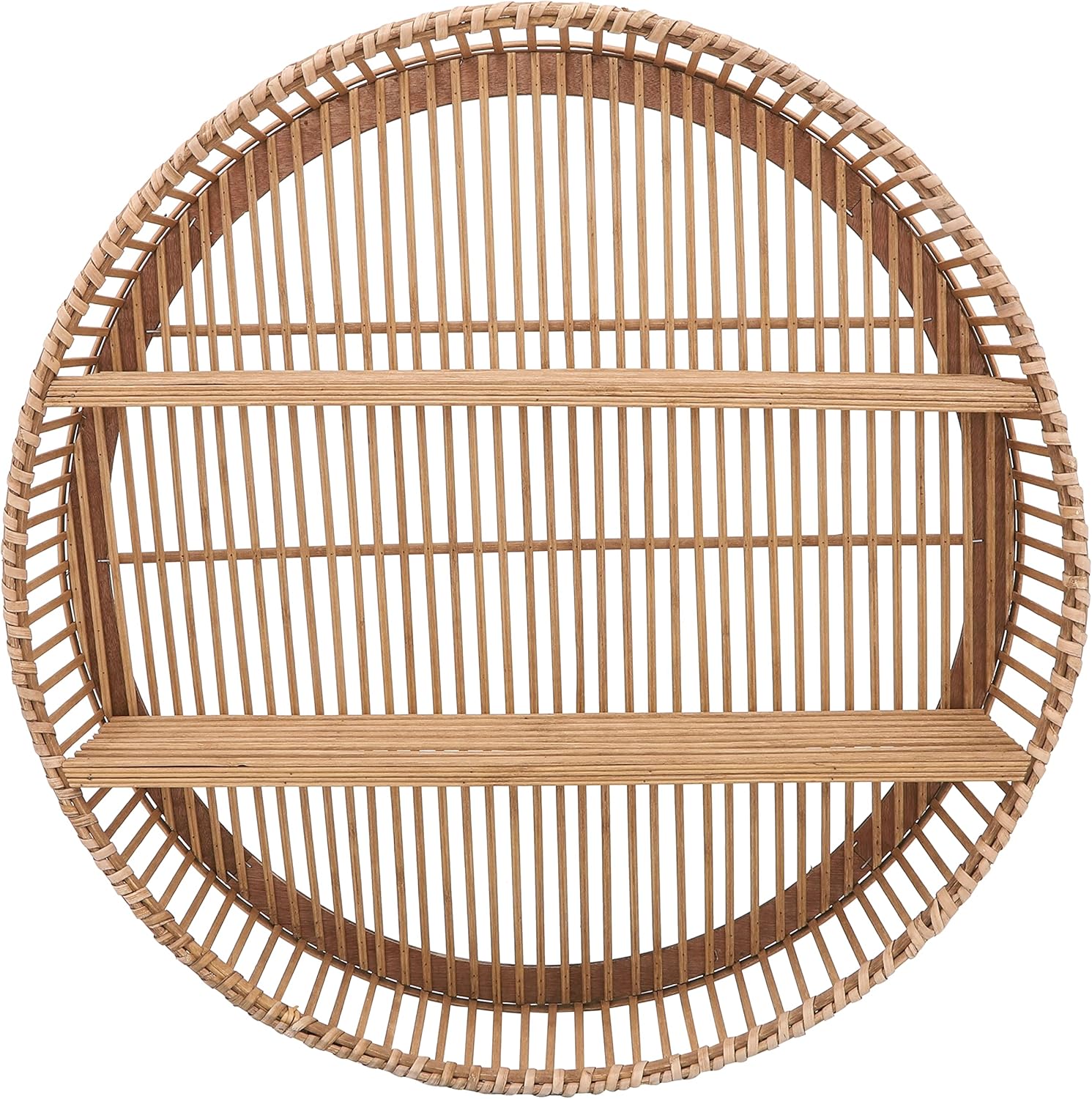 Sagebrook Home Bamboo Wall Shelf - 31 Boho Floating Shelf
