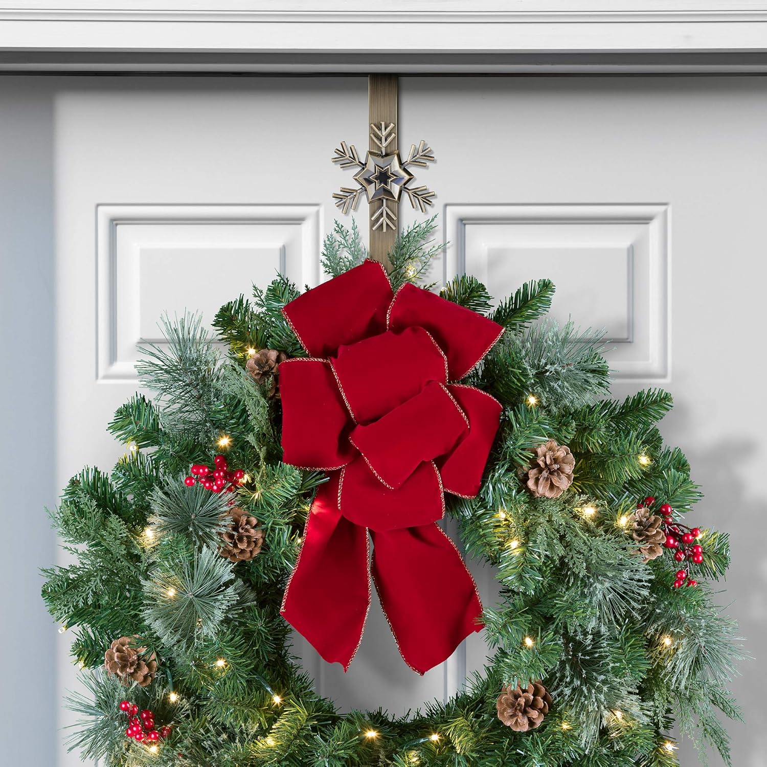 Haute Decor Adjustable Wreath Hanger with Interchangeable Icons