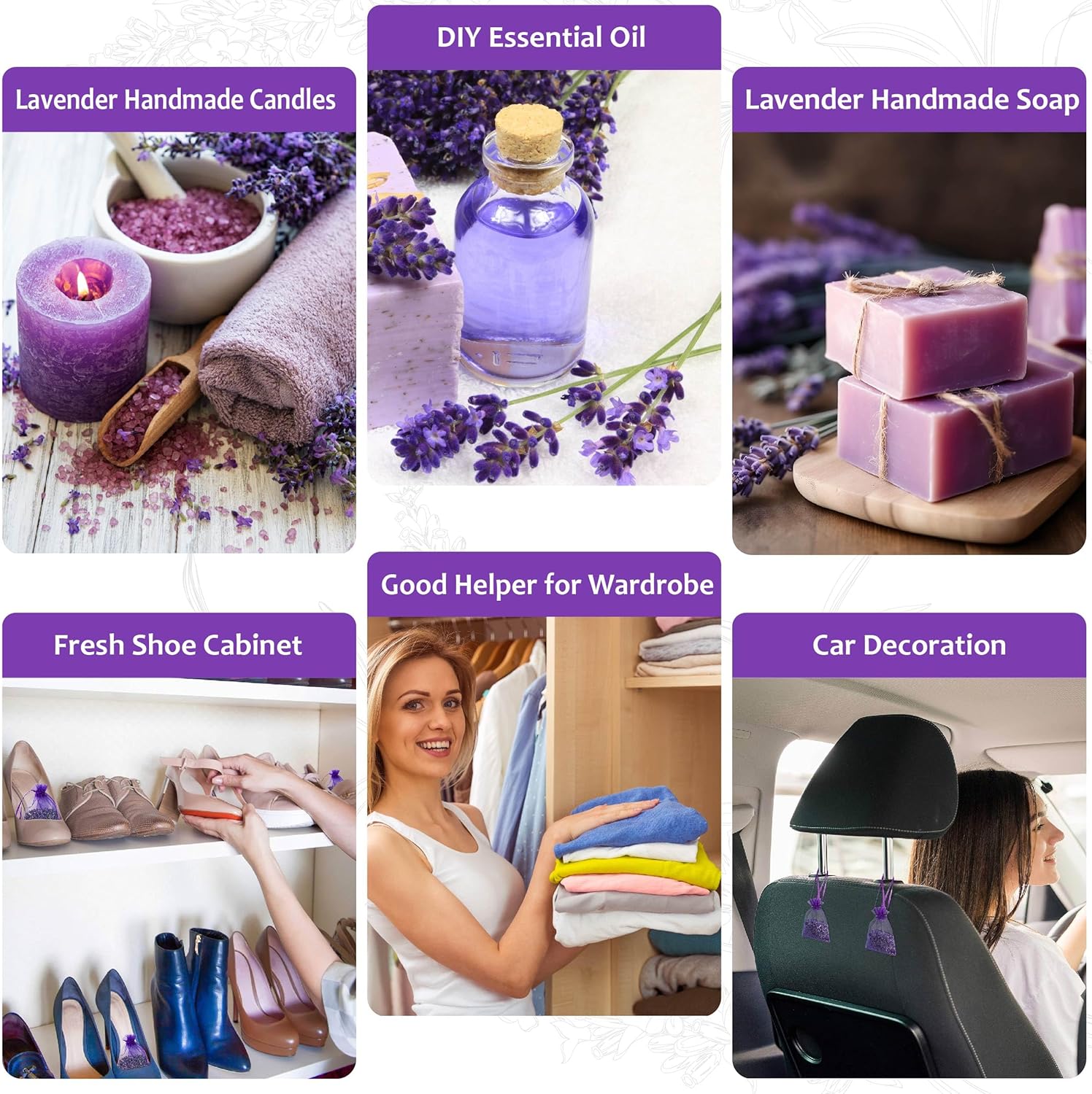 Lavande Sur Terre Bag of 50 Dried Lavender Sachets