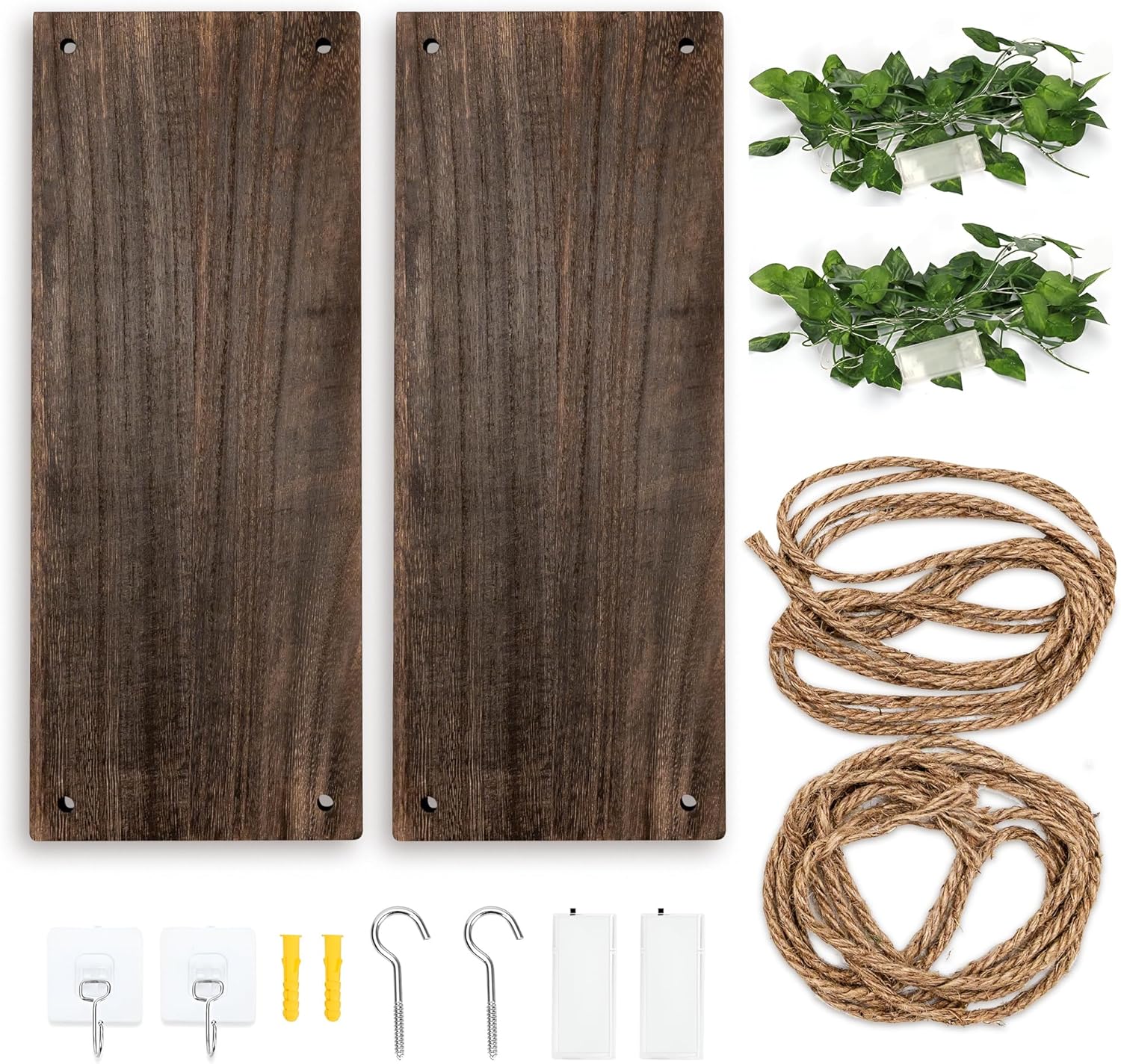 No Drill Floating Shelves for Wall Set of 2