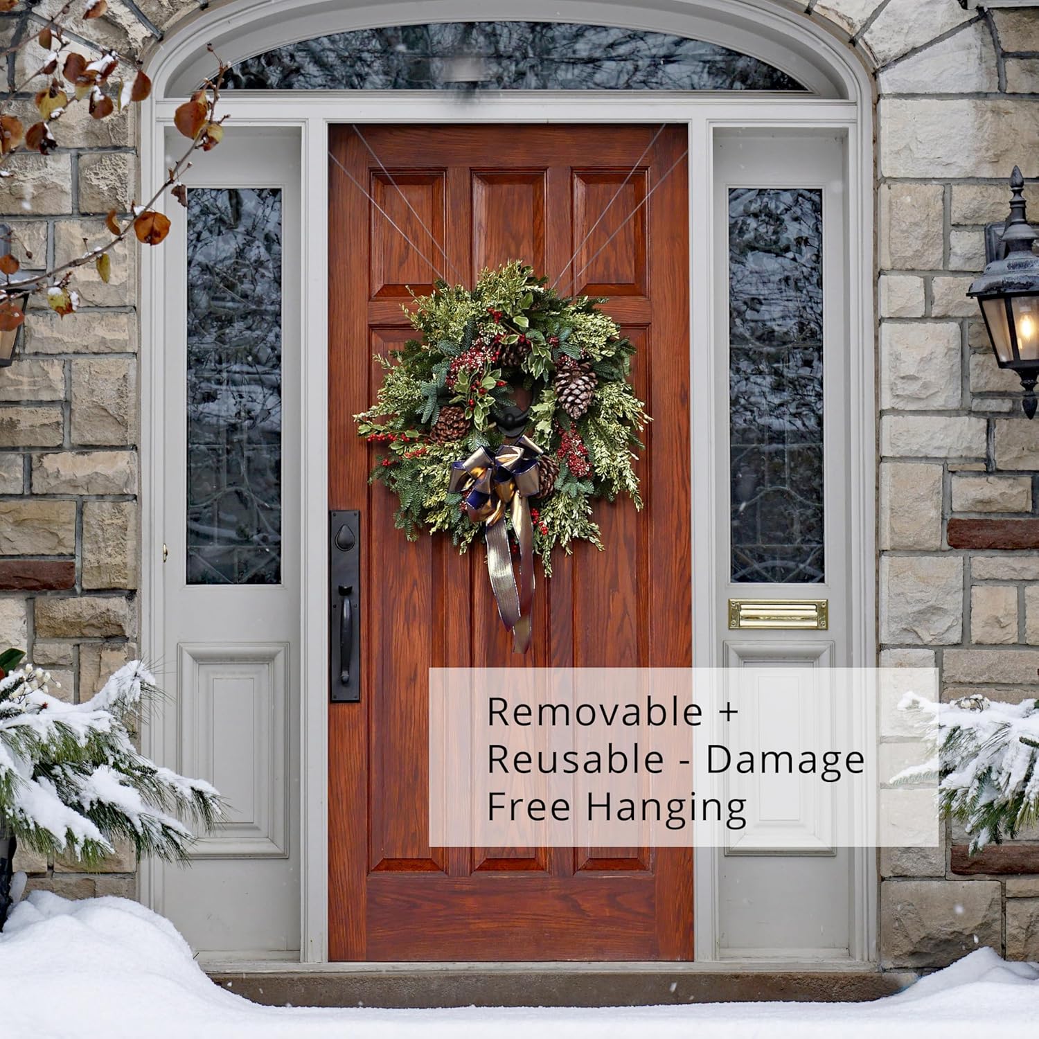 Zip n Hang Xtra Wreath Hanger for Glass Doors 3 Pack