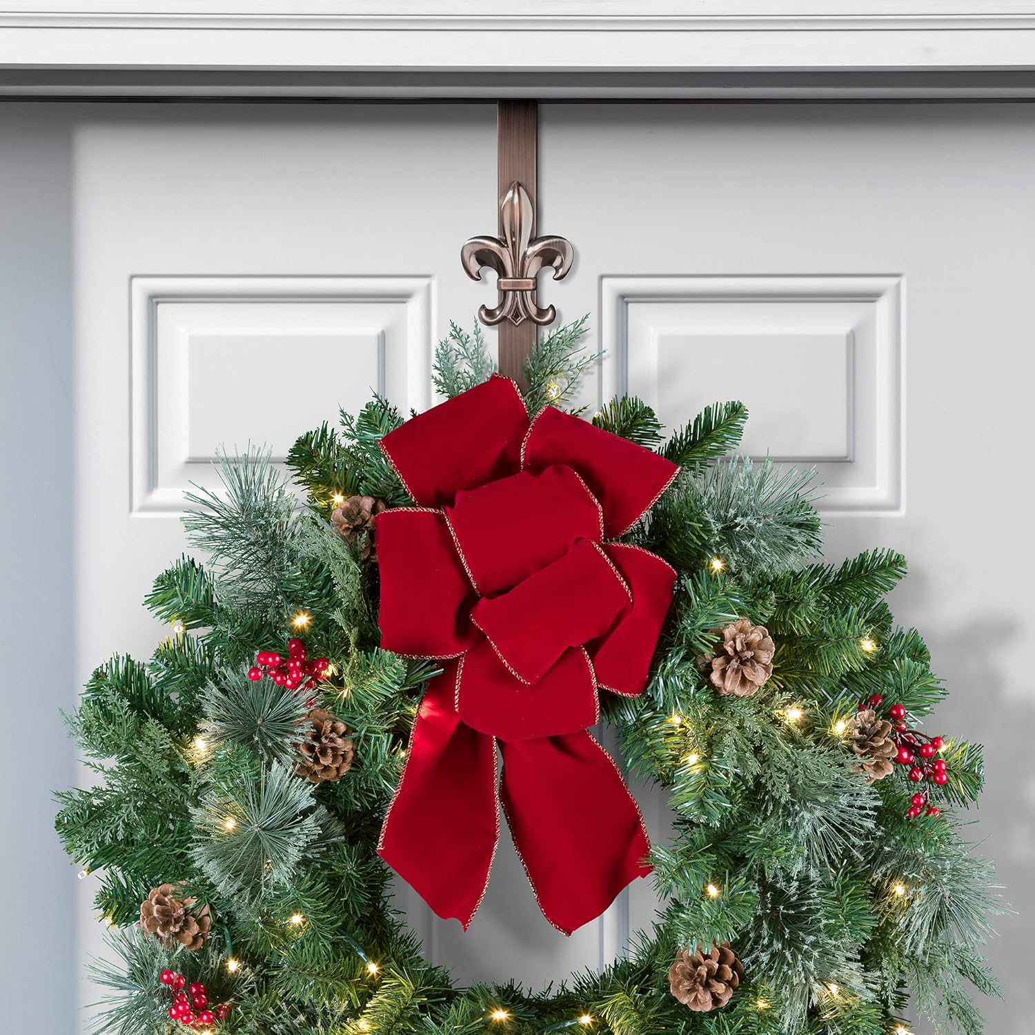 Haute Decor Adjustable Wreath Hanger with Seasonal Icons